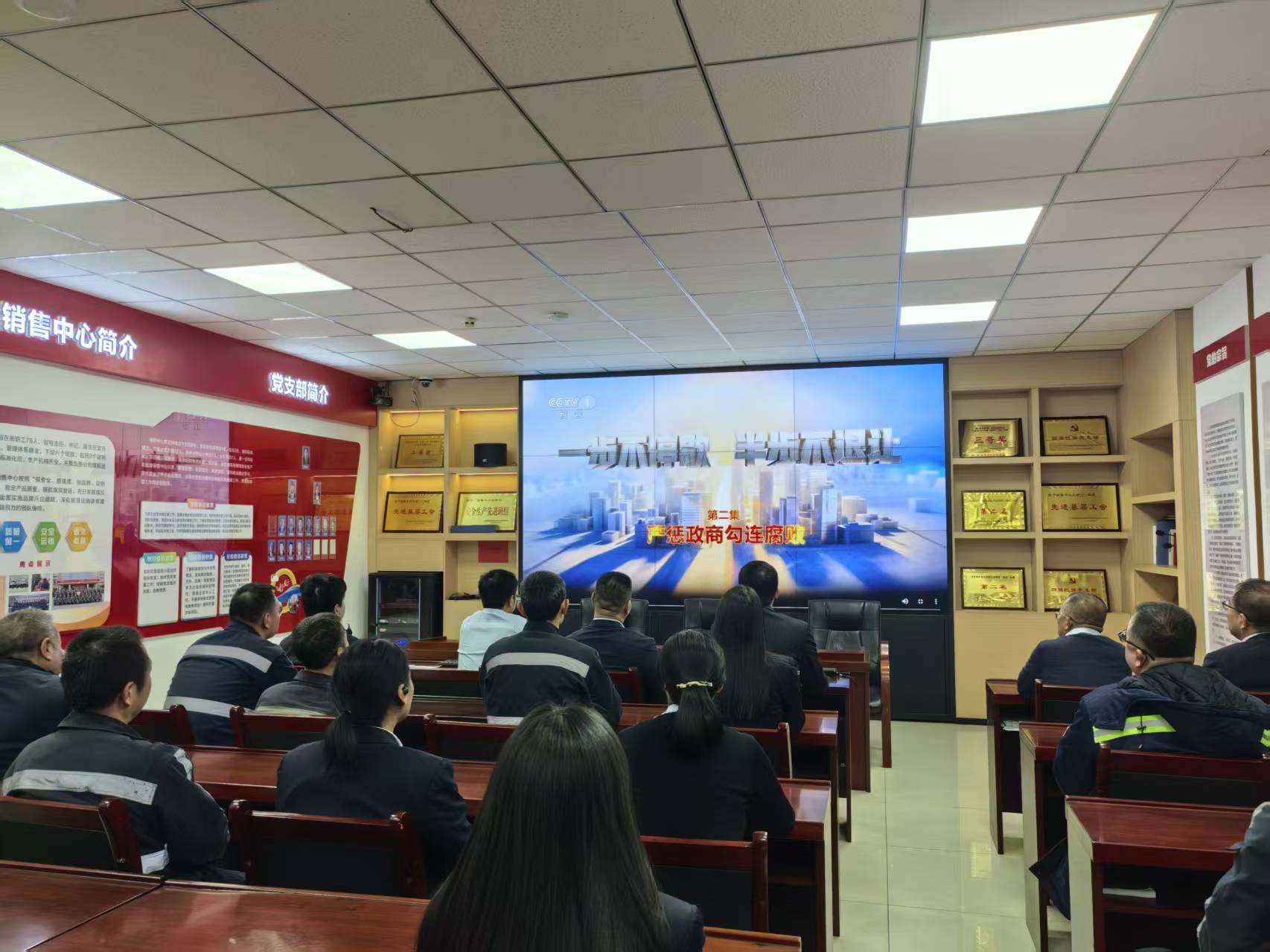 观看年度反腐大片《一步不停歇  半步不退让》第二集照片.jpg